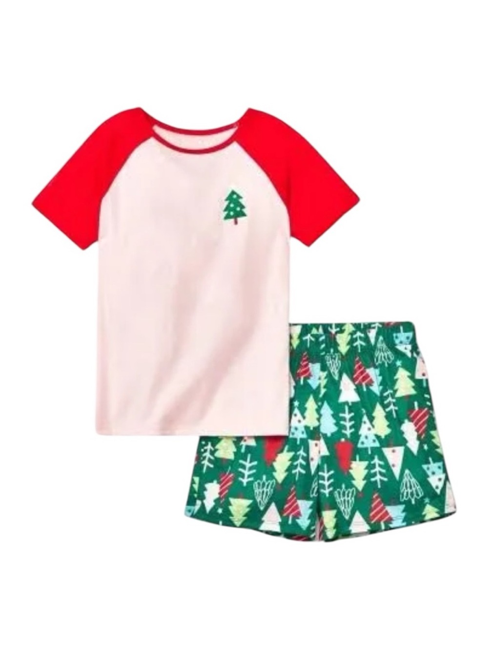 Cat & Jack Christmas Tree Theme Pajama Set for Cozy Comfort